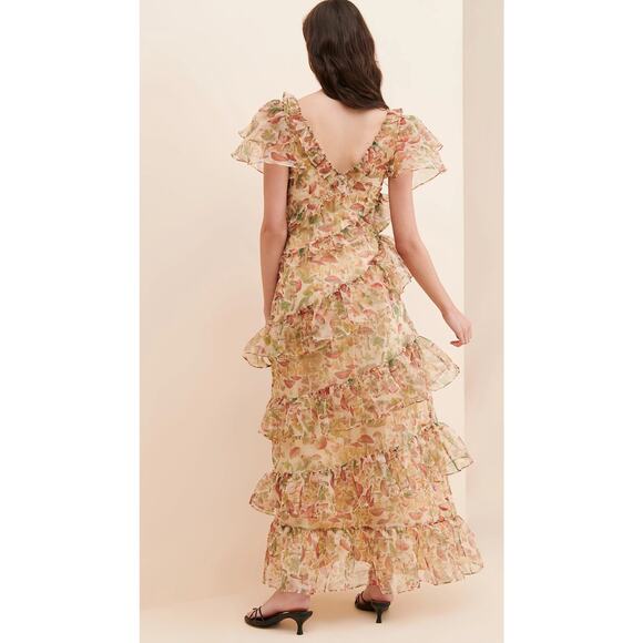 Selkie 2X The Elfin mushroom Ruffle Maxi Dress - Picture 9 of 10